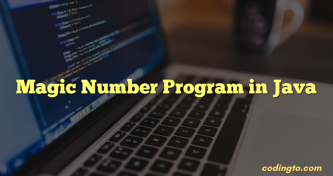 magic number in java definition